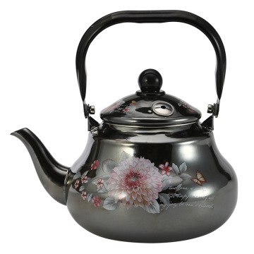 1.5/2.0/2.5L Mirror Glazed Best Selling Kitchenware Enamel Kettle with  Whistling Lid