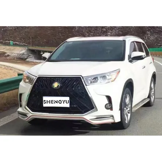 Upgrade Your Highlander 2015-2017 with Lexus-Style Bumper Body Kit - Front & Rear Assembly Included