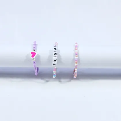 polymer clay beads soft pottery beads bracelet