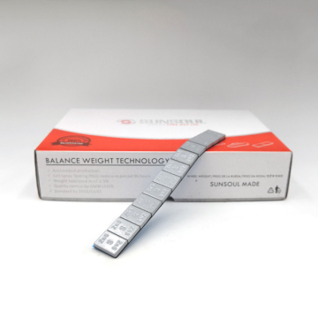 Sunsoul 60g Zinc Alloy Weights Strips for Wheel Balancing (5g x 12 Adhesive)