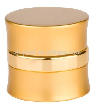 gold cream aluminum jar