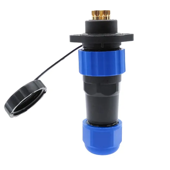 SP20 waterproof connector IP68 2 hole flange socket 1/2/3/4/5/6/7/9/12/14Pin cable connector