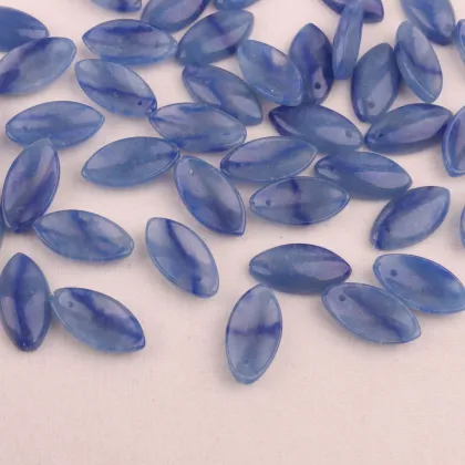 Natural Horse Eye Shaped Blue Aventurine Stone Jewelry