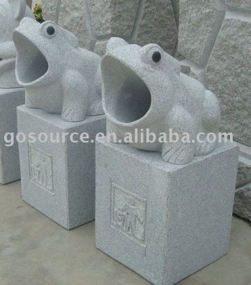 garden stone carving trash