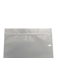 Plastic transparent packaging bag with zipper