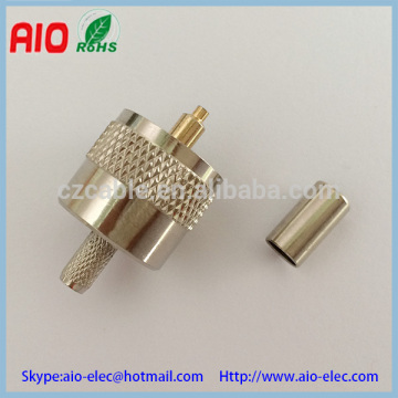 UHF male crimp RF connector,PL259 for RG58 cable