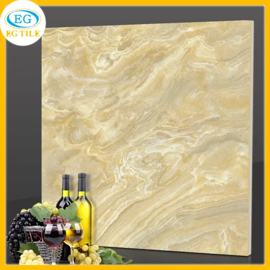 80X80 Golden topaz stone natural jade crystalline polished glazed porcelain tile