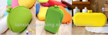 Hot Sell Cartoon Waterproof Silicone Pouch For Change