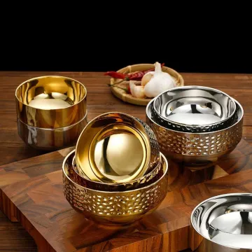 Korean Style Double Layer Insulated Salad Bowl - Anti-Hot Soup Bowl for Children