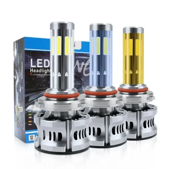 80W 8-Side COB Chip Headlight N8 9005 H1 H11 880 Car LED Headlight Accessories