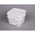 Cubo de plástico cuadrado de 8 litros