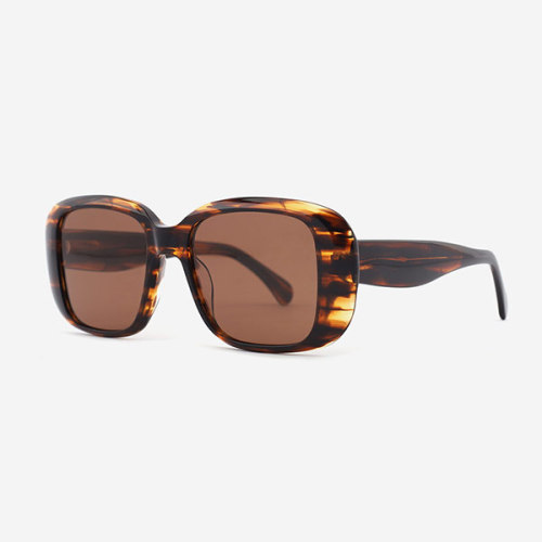 Retro Square acetate female sunglasses
