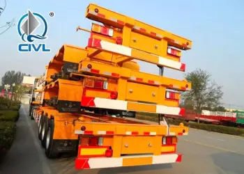3axles container trailer of sinotruk cimc