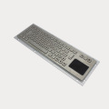 कियोस्क एप्लिकेशन के लिए टचपैड के साथ मेटालिक कीबोर्ड