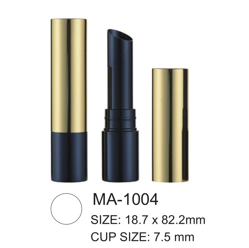 Caixa de batom redonda de alumínio fino e vazio de alta qualidade contêiner cosmético MA-1004