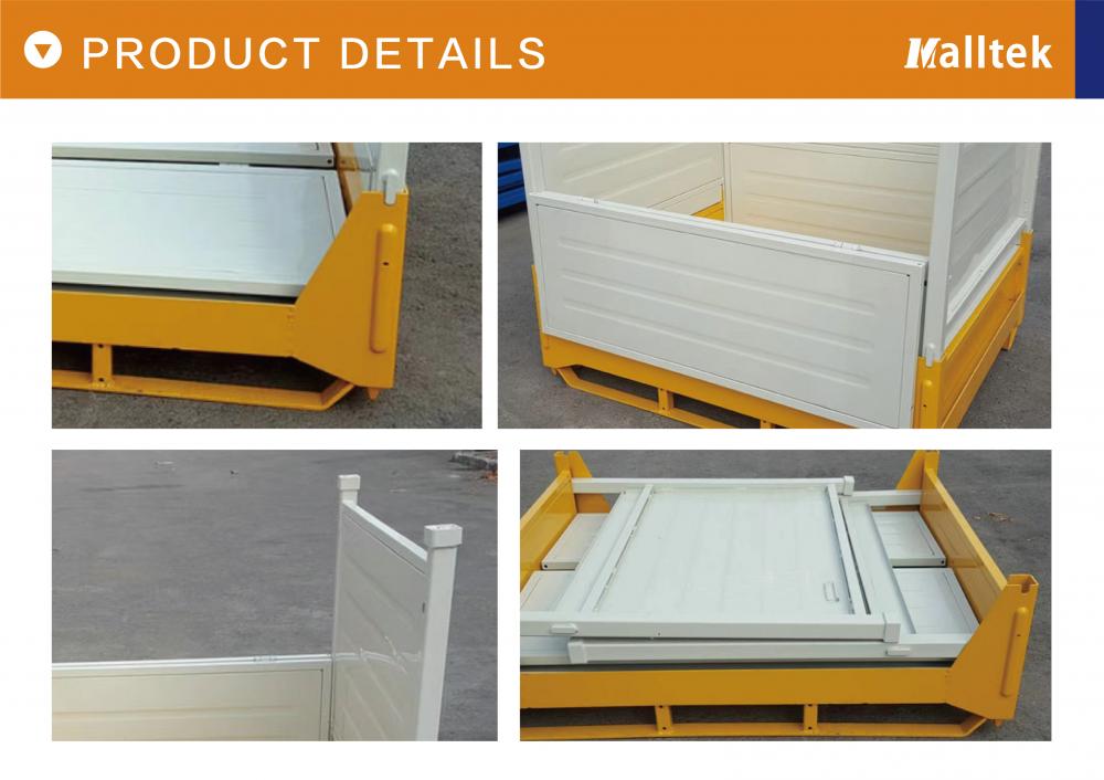 Wholesale OEM industrial folding large metal Materail Bin