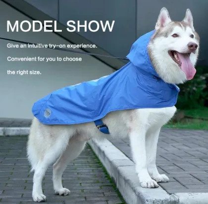 Reflective Dog Raincoat Hood