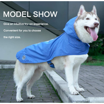 Reflective Dog Raincoat Hood