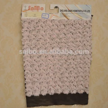 100% polyester embossed rose pv plush fabric