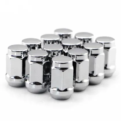 General Purpose Chrome Steel M12 M14 x 1.5 Threaded Wheel Nuts: Locking Lug Nuts for Automotive Car Hex Lug Bolts