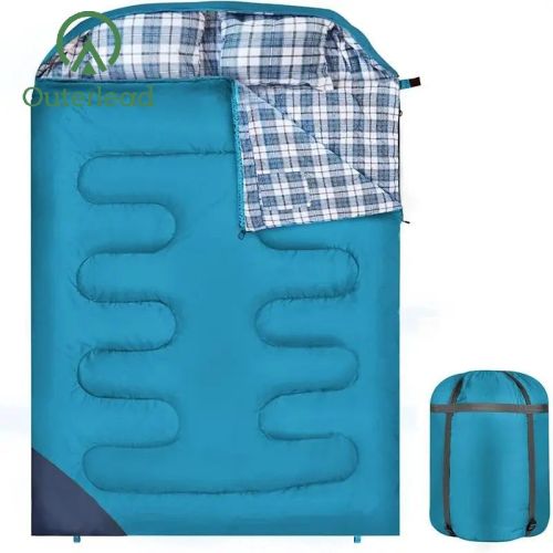 emergency sleeping bag Outdoor Camping Two Person Sleeping Bag For Couple Manufactory