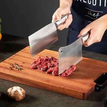 MaxCook थोक आबनूस आयत लकड़ी काटने बोर्ड - बड़े रसोई उपकरण