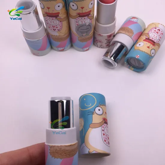 MOQ=500pcs factory wholesale paper tube packaging box paper lipstick tube
