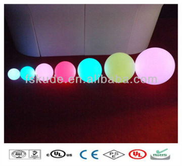 LED Glowing Plastic color change led pool ball
