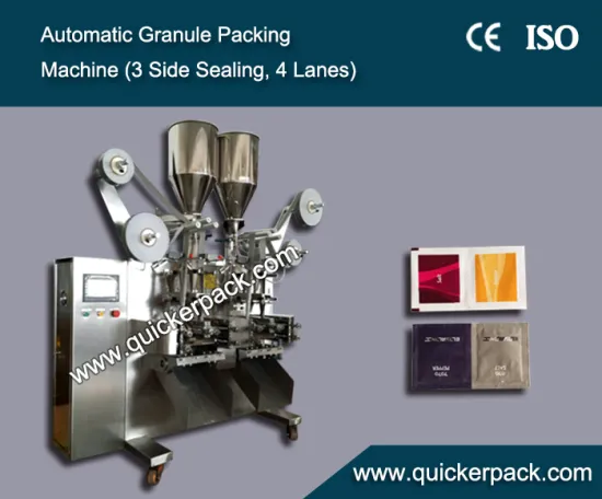 Automatic Granules Packing Machine(3 Sides Sealing, 4 Lanes)