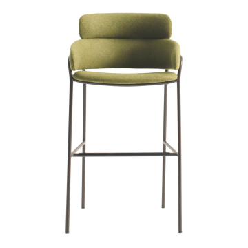 Luxury Gold Leather Bar Stool and Table Set for Restaurants, Hotels, and Bars