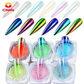 CNMI Chameleon Powder Pigment - 8 Color Changing Mica Powder for Epoxy Resin Tumblers and Nail Art Makeup