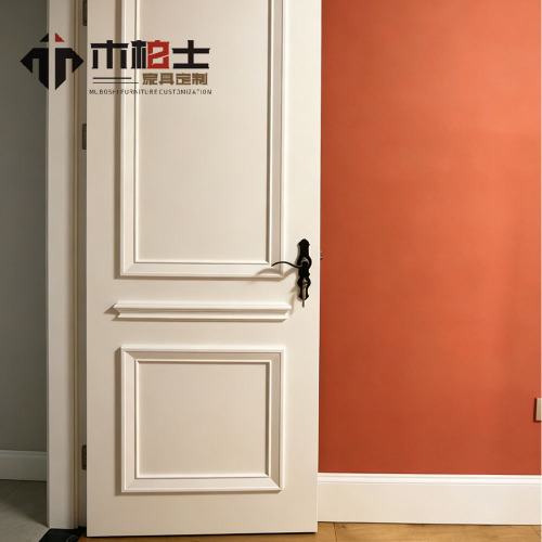Puerta interior clásica de dos paneles