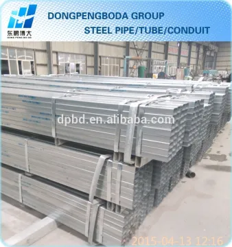 60*40*1.4 pre galvanized gi rectangle pipe