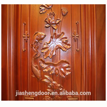 Chinese mahogany wood carving door main door design