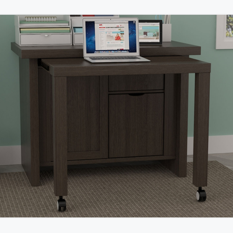 Wooden Office Desk With Hutch