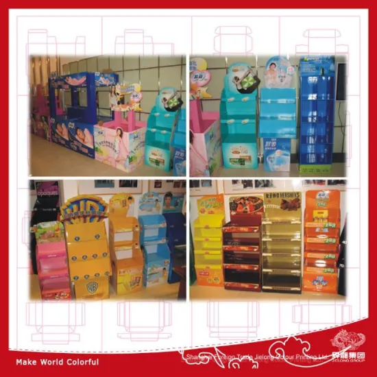 40 years experiences to produce printed cardboard stand