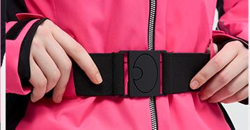 ski suit adjustable belt size