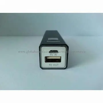 Lipstick power bank, 2600mA Samsung SDI battery cell