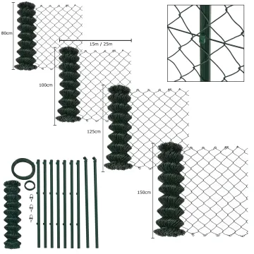 Temporary Galvanized Chain Link Wire Mesh Fence and Chain Link Fencing Solutions