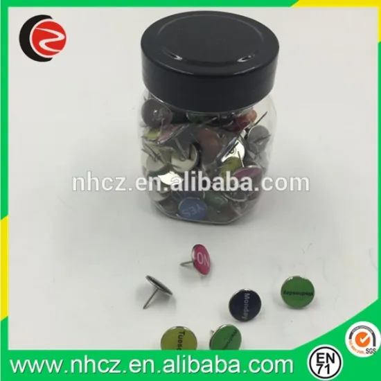 Push Pin in Plastic jar