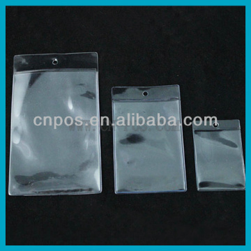 transparent waterproof soft card holder for display