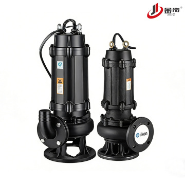Compact Structure Sewage Cutter Pump with Dual Outlets