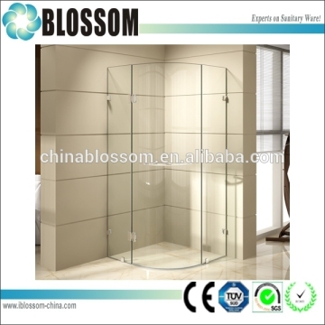 90 Degree Pivot Hinged Shower Doors with 10mm Toughed Glass