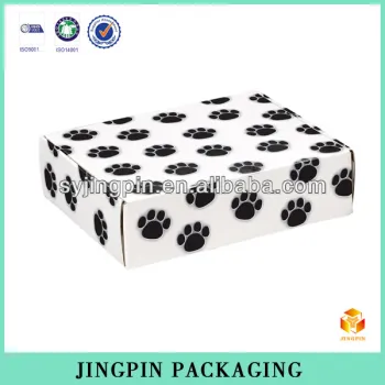 4c printing paw pattern packaging lid box manufacturer