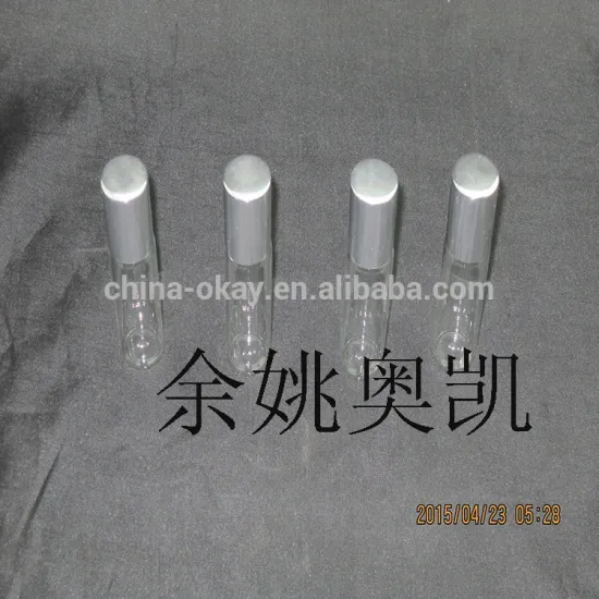 2ml roll on bottle with glass ball/glass roller bottle/mini eco packaging