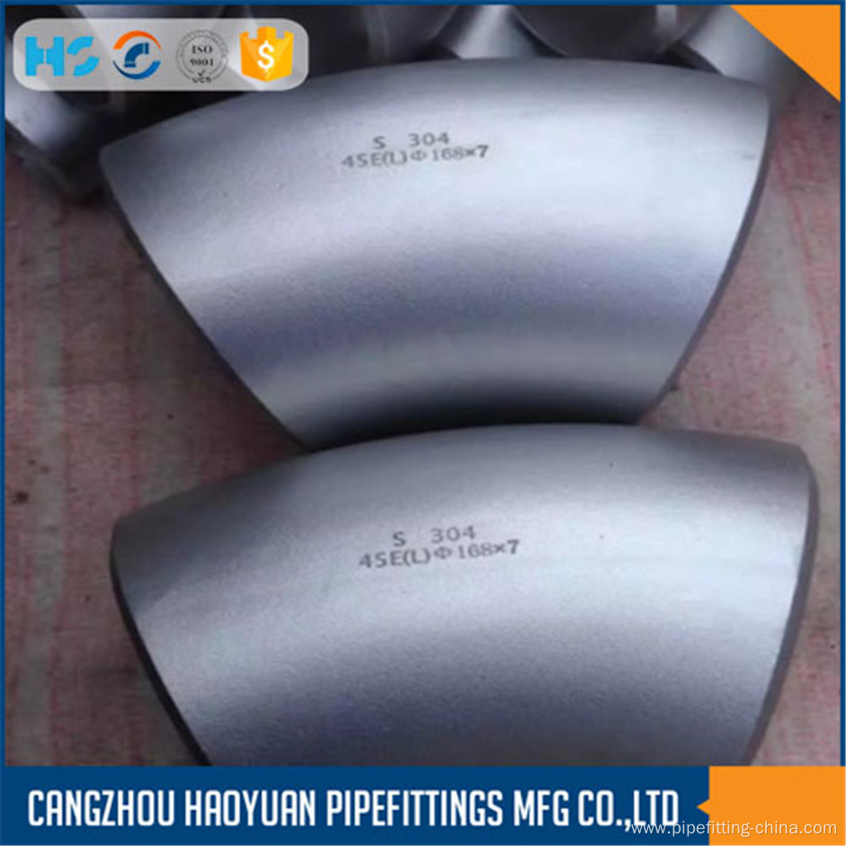 Carbon Steel Seamless Long Radius 45degree Elbow