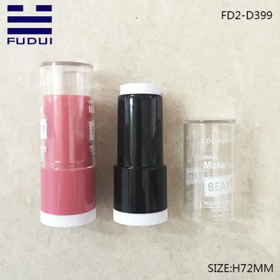 Round makeup concealer foundation lipstick tube