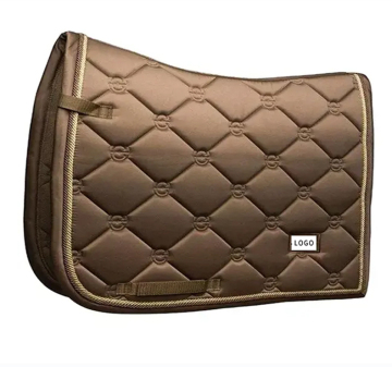 Custom Satin Fabric English Dressage Saddle Pad for Horse Riding
