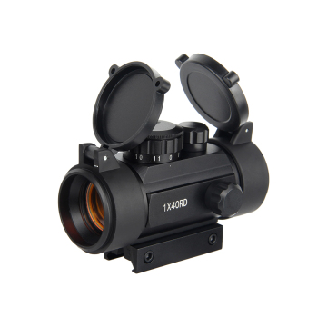 LUGER 1X40 Red Dot Sight with Lens Cap, Red Coated Lens, 11 Level, Compatible with 11mm/20mm