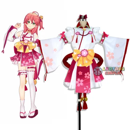 Vtuber Miko Ch. Sakura Miko Cosplay Costume